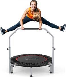 BCAN 40/48" Foldable Mini Trampoline Max Load 330lbs/440lbs