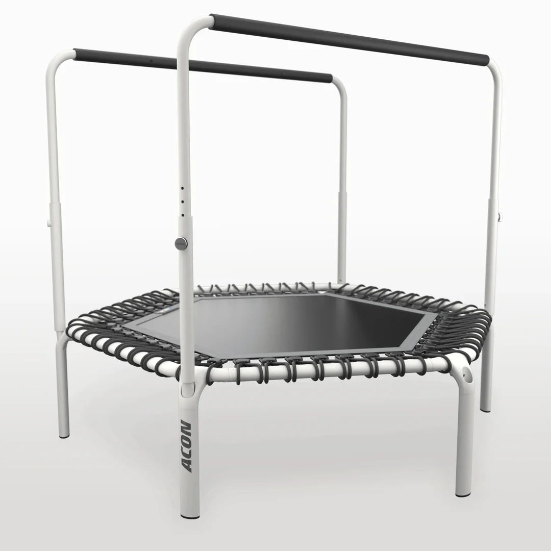 acon-fit-rebounder-white-with-two-handlebars Acon Fit Rebounder White With Two Handlebars
